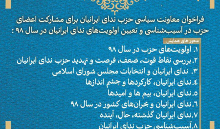 همایش آسیبشناسی و تعیین اولویتهای ندای ایرانیان